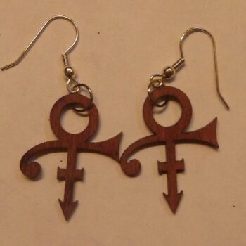 Intra απο ξύλο plywood 3mm-4mm πάχος - Σκουλαρίκια Love Symbol Purpleheart Δίασταση 3x3 cm Intraeaxys-eo4qm8d7 - Image 1