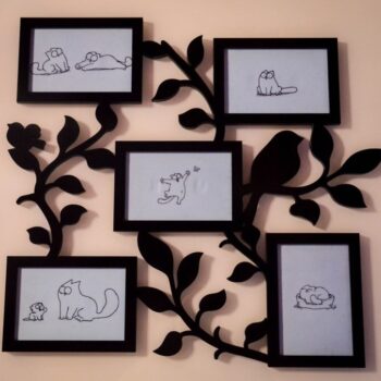 Intra απο ξύλο plywood 3mm-4mm πάχος - Πρότυπο οικογενειακού πλαισίου Δίασταση 30x30 cm Intraeaxys-r1z2qen1 - Image 1