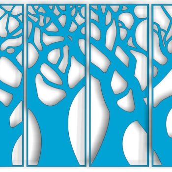 Intra απο ξύλο plywood 3mm-4mm πάχος - Ξύλινο Πάνελ Δίασταση 30x30 cm Intraeaxys-lopelz7w - Image 1