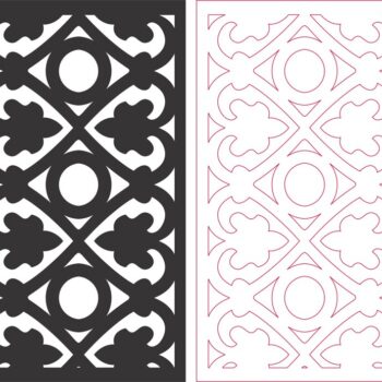 Intra απο ξύλο plywood 3mm-4mm πάχος - Σκαλιστό σχέδιο χωρισμάτων οθόνης Δίασταση 30x30 cm Intraeaxys-51r3rd16 - Image 1