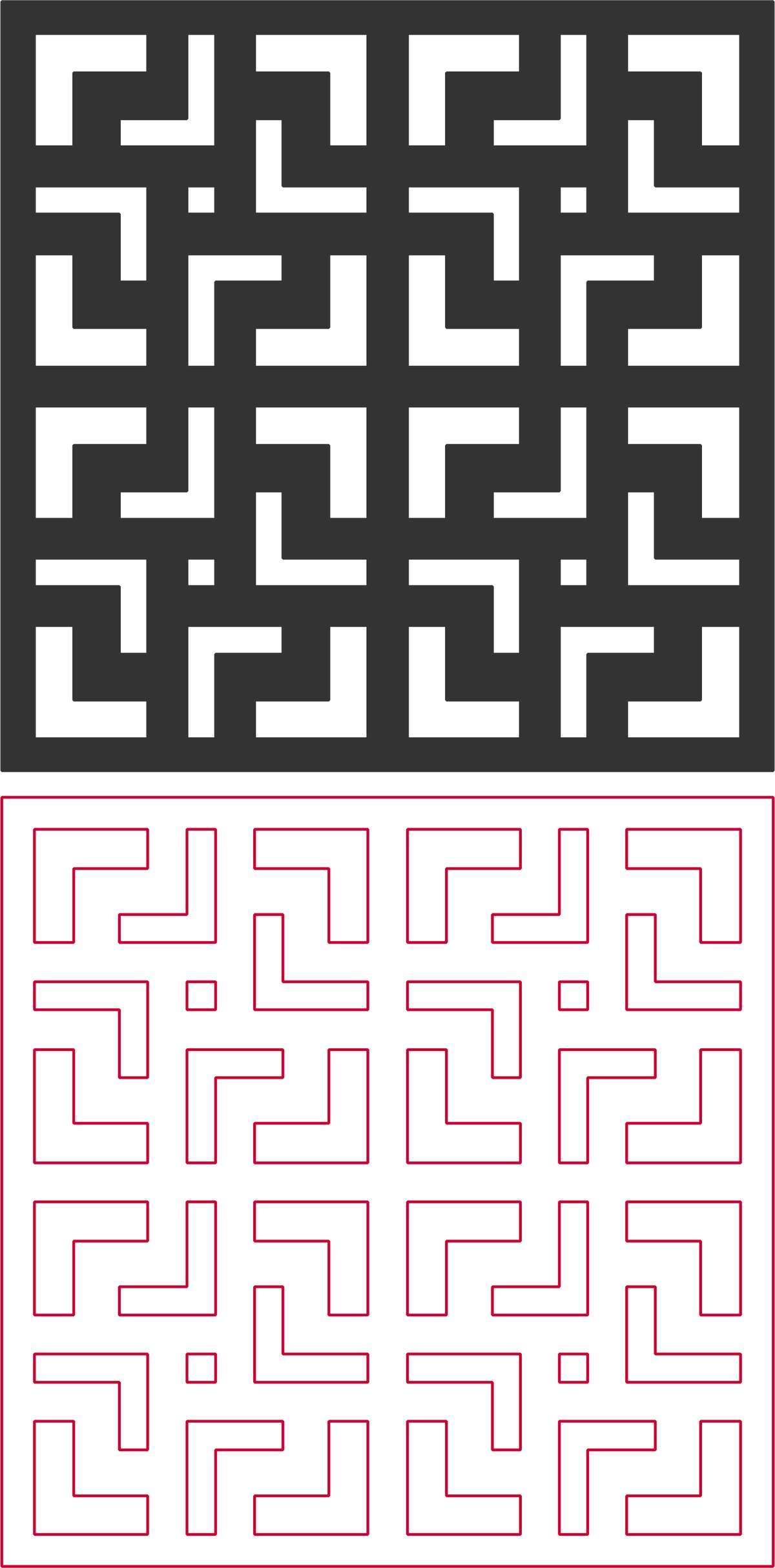 Intra απο ξύλο plywood 3mm-4mm πάχος - Χωρίς ραφή πρότυπο λαβύρινθο Δίασταση 30x30 cm Intraeaxys-eo2n0lo8