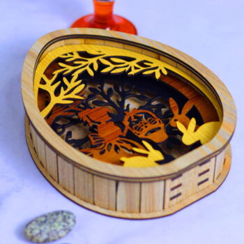 Intra απο ξύλο plywood 3mm-4mm πάχος - Πασχαλινό αυγό με στρώσεις 3mm Δίασταση 30x30 cm Intraeaxys-51rrmyd1 - Image 9