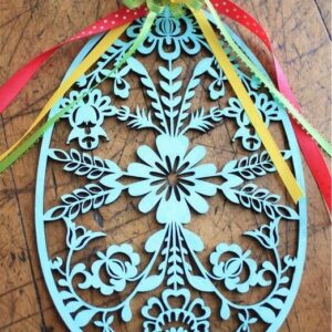 Intra απο ξύλο plywood 3mm-4mm πάχος - Ξύλινο διακοσμητικό πασχαλινό αυγό Δίασταση 30x30 cm Intraeaxys-6o3yw2j7