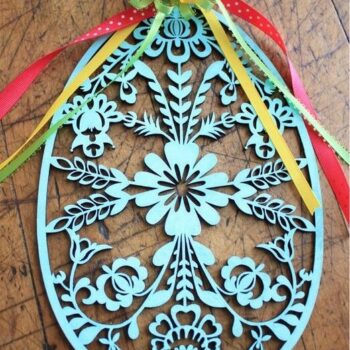 Intra απο ξύλο plywood 3mm-4mm πάχος - Ξύλινο διακοσμητικό πασχαλινό αυγό Δίασταση 30x30 cm Intraeaxys-6o3yw2j7 - Image 1