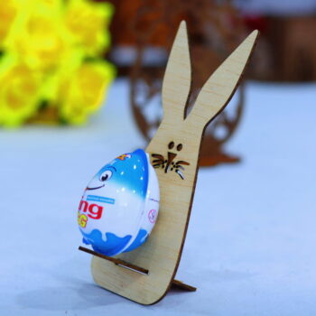 Intra απο ξύλο plywood 3mm-4mm πάχος - Πασχαλινή Αυγοθήκη λαγουδάκι 3mm Δίασταση 30x30 cm Intraeaxys-yon0jd27 - Image 5