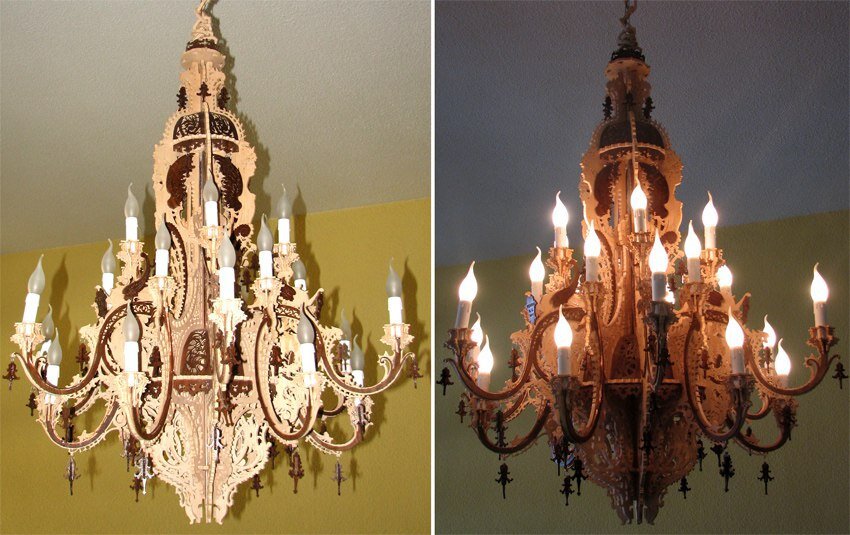 Intra απο ξύλο plywood 3mm-4mm πάχος - Sphinxes Chandelier Scroll Saw Pattern Fretwork Αρχείο PDF Δίασταση 30x30 cm Intraeaxys-qomlqk13