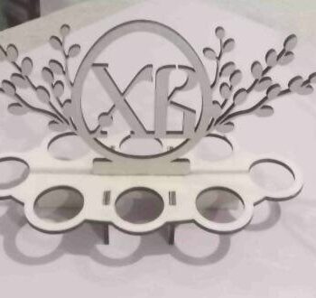 Intra απο ξύλο plywood 3mm-4mm πάχος - Διακοσμητικό σταντ πασχαλινών αυγών Δίασταση 30x30 cm Intraeaxys-zo9y0xr7 - Image 1