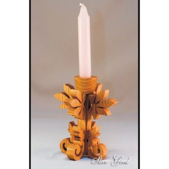 Intra απο ξύλο plywood 3mm-4mm πάχος - Κηροπήγιο Αρχείο PDF με κύλιση πριονιού Δίασταση 30x30 cm Intraeaxys-pokn53oj - Image 1