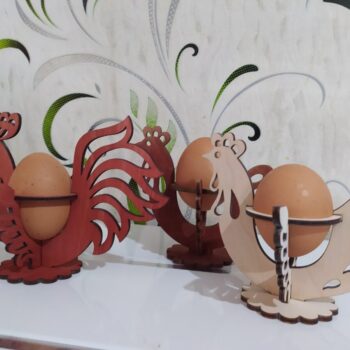 Intra απο ξύλο plywood 3mm-4mm πάχος - Διακοσμητική Πασχαλινή Αυγοθήκη Δίασταση 30x30 cm Intraeaxys-078y5y5o - Image 1