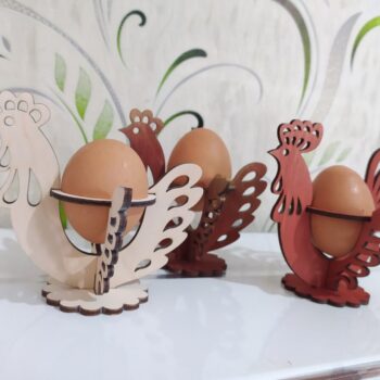 Intra απο ξύλο plywood 3mm-4mm πάχος - Διακοσμητική Πασχαλινή Αυγοθήκη Δίασταση 30x30 cm Intraeaxys-078y5y5o - Image 3