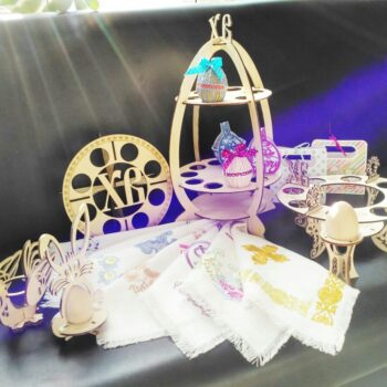 Intra απο ξύλο plywood 3mm-4mm πάχος - Πασχαλινή διακόσμηση σπιτιού Δίασταση 30x30 cm Intraeaxys-91jdyp81 - Image 1