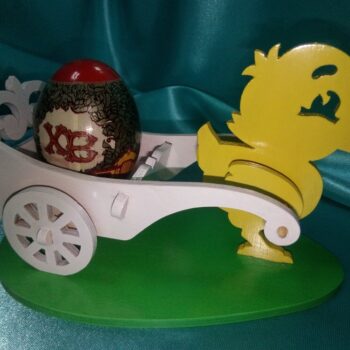 Intra απο ξύλο plywood 3mm-4mm πάχος - Πρότυπο θήκης πασχαλινών αυγών κοτόπουλου Δίασταση 30x30 cm Intraeaxys-67wlen21 - Image 1