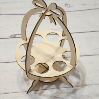 Intra απο ξύλο plywood 3mm-4mm πάχος - Πρότυπο θήκης πασχαλινών αυγών Δίασταση 30x30 cm Intraeaxys-eoxlp54o - Image 1