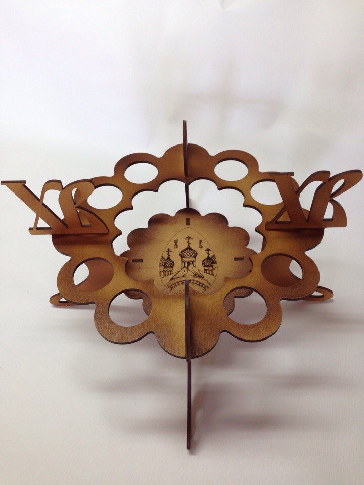 Intra απο ξύλο plywood 3mm-4mm πάχος - Πασχαλινά αυγά Stand Διανυσματικό αρχείο για ting CNC Δίασταση 30x30 cm Intraeaxys-joedkl61