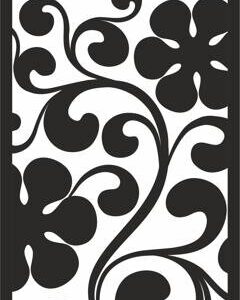 Intra απο ξύλο plywood 3mm-4mm πάχος - Μπούκλα με μεγάλα μαύρα λουλούδια μοτίβο Δίασταση 30x30 cm Intraeaxys-e1grwx7l