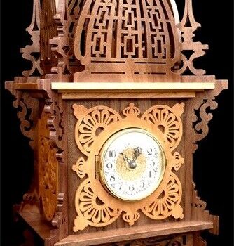 Intra απο ξύλο plywood 3mm-4mm πάχος - Αρχείο PDF Ρολόι Fretwork Δίασταση 30x30 cm Intraeaxys-poknj3oj - Image 1