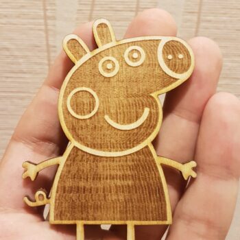 Intra απο ξύλο plywood 3mm-4mm πάχος - Peppa Pig Dxf Smanettone Cnc Δίασταση 30x30 cm Intraeaxys-0754p0oz - Image 1