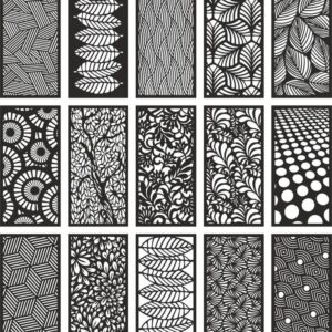 Intra απο ξύλο plywood 3mm-4mm πάχος - Μοντέρνα μοτίβα διαχωριστικών δωματίων Δίασταση 30x30 cm Intraeaxys-joe3x876