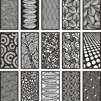 Intra απο ξύλο plywood 3mm-4mm πάχος - Μοντέρνα μοτίβα διαχωριστικών δωματίων Δίασταση 30x30 cm Intraeaxys-joe3x876 - Image 1