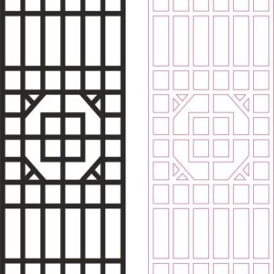 Intra απο ξύλο plywood 3mm-4mm πάχος - Μοτίβο διαιρέτη φράχτη σε πάνελ απορρήτου εξωτερικού χώρου Δίασταση 30x30 cm Intraeaxys-voqxlq72