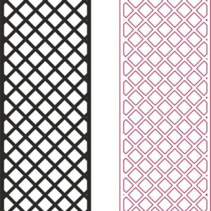 Intra απο ξύλο plywood 3mm-4mm πάχος - Μοτίβο οθόνης απορρήτου δικτυωτού Δίασταση 30x30 cm Intraeaxys-r1z5vl1l