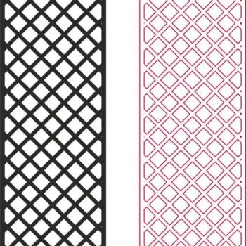 Intra απο ξύλο plywood 3mm-4mm πάχος - Μοτίβο οθόνης απορρήτου δικτυωτού Δίασταση 30x30 cm Intraeaxys-r1z5vl1l - Image 1