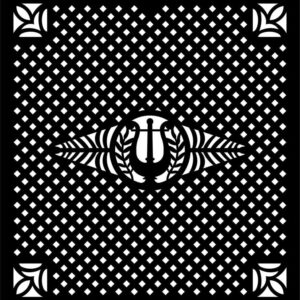 Intra απο ξύλο plywood 3mm-4mm πάχος - Παλιό ξυλόγλυπτο μοτίβο διακόσμησης τοίχου Δίασταση 30x30 cm Intraeaxys-eo26ql78