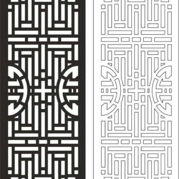 Intra απο ξύλο plywood 3mm-4mm πάχος - Σκαλιστό ξύλινο διαχωριστικό σχέδιο διάνυσμα Δίασταση 30x30 cm Intraeaxys-eo22emo8 - Image 1