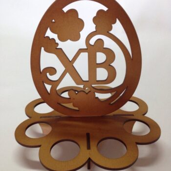 Intra απο ξύλο plywood 3mm-4mm πάχος - Διανυσματικό μοντέλο θήκης πασχαλινών αυγών Δίασταση 30x30 cm Intraeaxys-p7ym3ep7 - Image 1