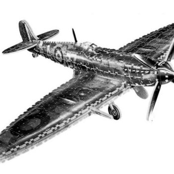 Intra απο ξύλο plywood 3mm-4mm πάχος - Αρχείο PDF Supermarine Spitfire 3D Puzzle Δίασταση 30x30 cm Intraeaxys-67w5x372 - Image 1
