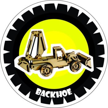 Intra απο ξύλο plywood 3mm-4mm πάχος - Αρχείο PDF Backhoe Δίασταση 30x30 cm Intraeaxys-lopw9k7w - Image 1