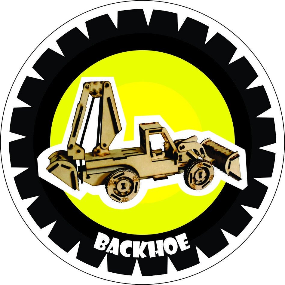 Intra απο ξύλο plywood 3mm-4mm πάχος - Αρχείο PDF Backhoe Δίασταση 30x30 cm Intraeaxys-lopw9k7w