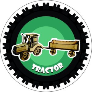 Intra απο ξύλο plywood 3mm-4mm πάχος - Tractor 3D αρχείο PDF Δίασταση 30x30 cm Intraeaxys-poknxkoj