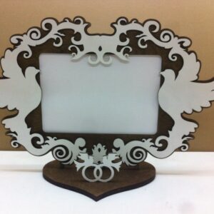 Intra απο ξύλο plywood 3mm-4mm πάχος - Svadebnaya Fotoramka Δίασταση 30x30 cm Intraeaxys-zo9dke7k