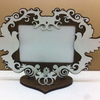 Intra απο ξύλο plywood 3mm-4mm πάχος - Svadebnaya Fotoramka Δίασταση 30x30 cm Intraeaxys-zo9dke7k - Image 1