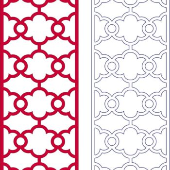 Intra απο ξύλο plywood 3mm-4mm πάχος - Μοτίβο δικτυωτών Δίασταση 30x30 cm Intraeaxys-zo9l4rok - Image 1