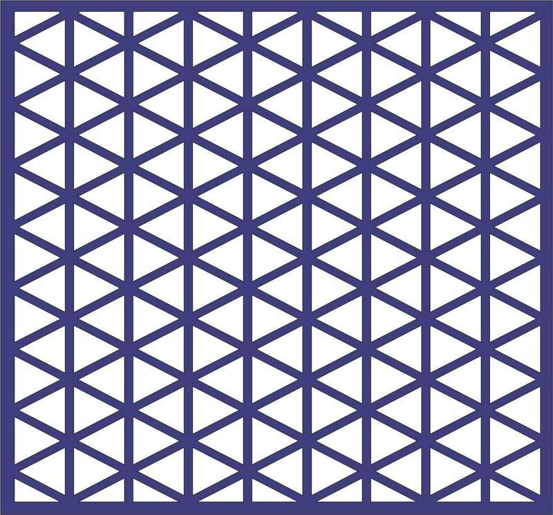 Intra απο ξύλο plywood 3mm-4mm πάχος - Επαναλαμβανόμενο μοτίβο τριγώνου Δίασταση 30x30 cm Intraeaxys-e1gvrm1l