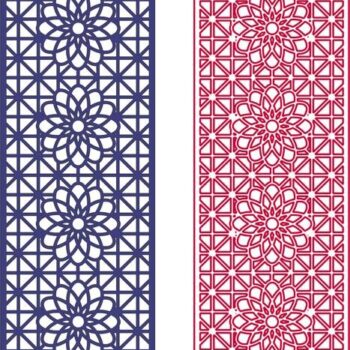 Intra απο ξύλο plywood 3mm-4mm πάχος - Άνευ ραφής σχέδιο με κυρτό αστέρι Δίασταση 30x30 cm Intraeaxys-eo40pw1j - Image 1