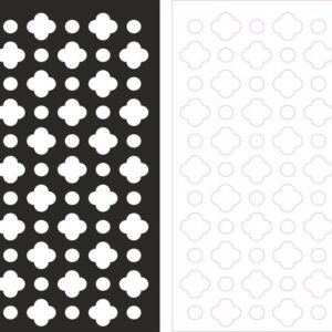 Intra απο ξύλο plywood 3mm-4mm πάχος - διάνυσμα μοτίβο Δίασταση 30x30 cm Intraeaxys-joeqpno6