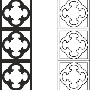 Intra απο ξύλο plywood 3mm-4mm πάχος - Σκαλιστό δικτυωτό χώρισμα διάνυσμα μοτίβο Δίασταση 30x30 cm Intraeaxys-078qwn75 - Image 1