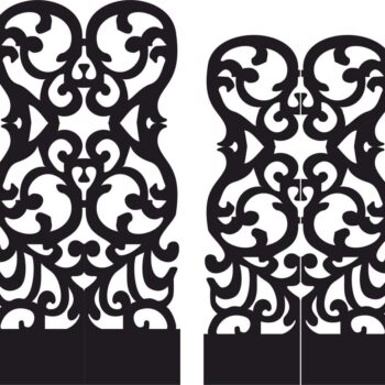 Intra απο ξύλο plywood 3mm-4mm πάχος - Στένσιλ πτυσσόμενη οθόνη διάνυσμα Δίασταση 30x30 cm Intraeaxys-r1zygm7l - Image 1