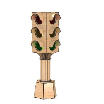 Intra απο ξύλο plywood 3mm-4mm πάχος - Φανάρι 3 χλστ Δίασταση 30x30 cm Intraeaxys-ro6jk67x - Image 1