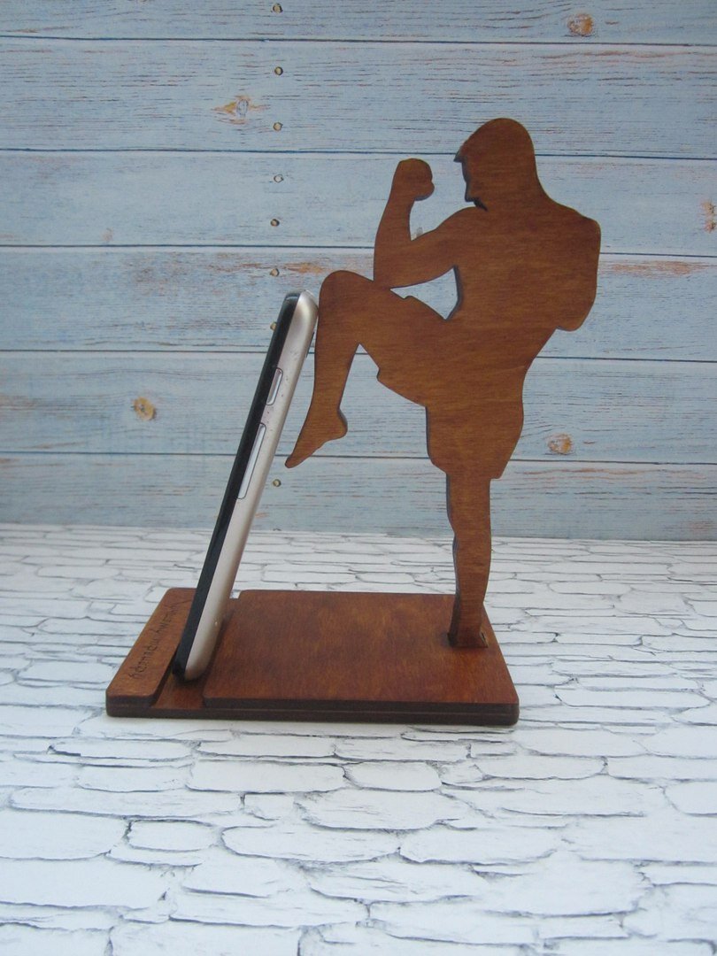 Intra απο ξύλο plywood 3mm-4mm πάχος - Model Stand Boxer Telefon Δίασταση 30x30 cm Intraeaxys-joeyrd16