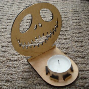 Intra απο ξύλο plywood 3mm-4mm πάχος - Κηροπήγιο αποκριών Δίασταση 30x30 cm Intraeaxys-67w66812 - Image 1