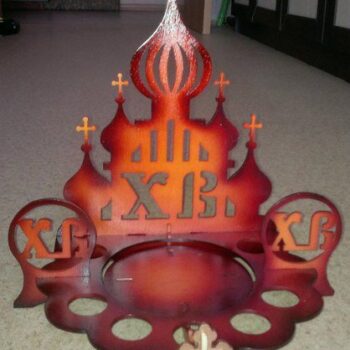 Intra απο ξύλο plywood 3mm-4mm πάχος - Αρχείο PDF Podstavka Paskhalnaya Razbornaya Δίασταση 30x30 cm Intraeaxys-r7v9lzod - Image 1