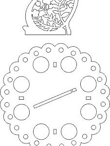 Intra απο ξύλο plywood 3mm-4mm πάχος - Στάση αυγών Δίασταση 30x30 cm Intraeaxys-voqj0512