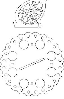 Intra απο ξύλο plywood 3mm-4mm πάχος - Στάση αυγών Δίασταση 30x30 cm Intraeaxys-voqj0512 - Image 1