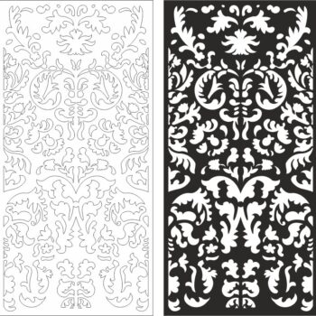 Intra απο ξύλο plywood 3mm-4mm πάχος - Swirly στολίδι χωρίς ραφή διάνυσμα μοτίβο Δίασταση 10x10 cm Intraeaxys-ro6x4nox - Image 1