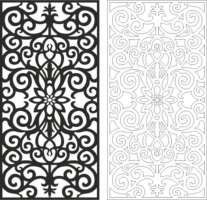 Intra απο ξύλο plywood 3mm-4mm πάχος - Floral στοιχεία χωρίς ραφή πρότυπο Δίασταση 30x30 cm Intraeaxys-078xln15