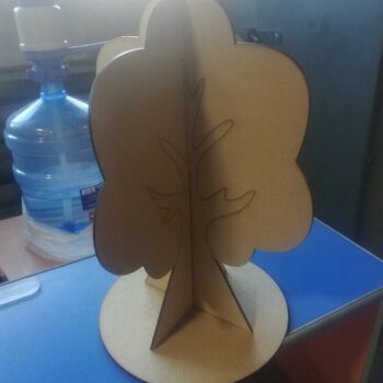 Intra απο ξύλο plywood 3mm-4mm πάχος - Πρότυπο χειροτεχνίας δέντρου τεσσάρων εποχών Δίασταση 30x30 cm Intraeaxys-67wl0821 - Image 1